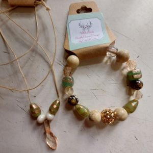 WILD ARRAY Handmade Bracelet & necklace set